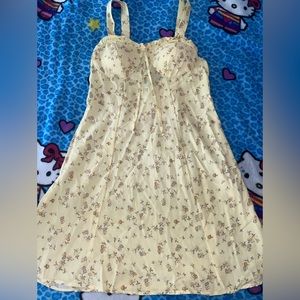 Yellow floral dress